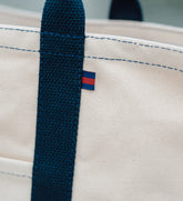 Day Tote - Navy and Natural